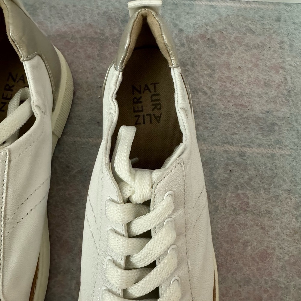 Naturalizer Zoey Comfort Sneakers Leather White 9M - Picture 4 of 7